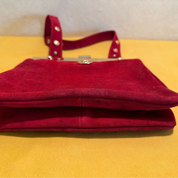 Vintage Magda Makkay Suede Shoulder Bag Very Rare! - Picture 7 of 12